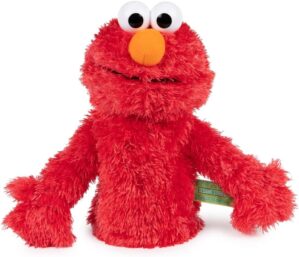 GUND Sesame Street Official Elmo Muppet Plush Hand Puppet, Premium Plush Toy for Ages 1 & Up, Red, 11”