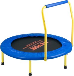 VEVOR 3FT Trampoline for Kids, 36″ Trampolines Indoor/Outdoor Trampoline for Toddlers, Foldable Mini Baby Trampoline with Foam Handle, Recreational Trampoline Birthday Gift for 3+ Years Kids