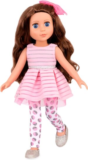 Glitter Girls – Bluebell 14-inch Poseable Fashion Doll – Dolls for Girls Age 3 & Up,Pink, Brown, Silver, Blue