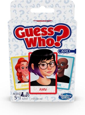 Hasbro Gaming Guess Who? Card Game for Kids Ages 5 and Up, 2 Player Guessing Game, Brown/a