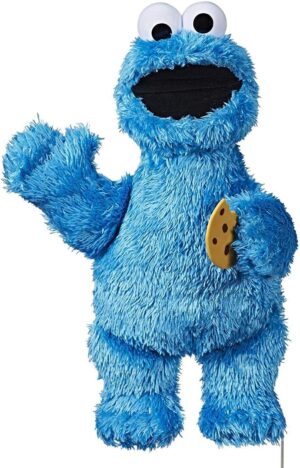 Sesame Street Feed Me Cookie Monster Plush: Interactive 13 Inch Cookie Monster, Says Silly Phrases, Belly Laughs, Toy for Kids 18 Months Old and Up