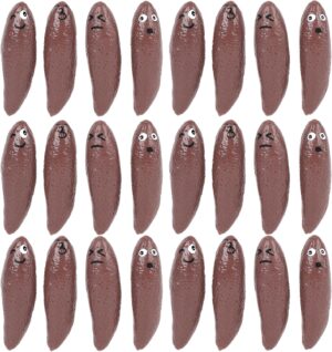 POPLAY 24PCS Finger Flying Rubber Poo, Fake Poop Slingshot Toys Funny Gag Gifts Silly Practical Jokes Novelty Pranks for Kids Birthday Goodie Bag Stuffers Party Favors