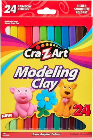 Cra-Z-Art Modeling Clay, 17.5 oz, 24 Count (10901)