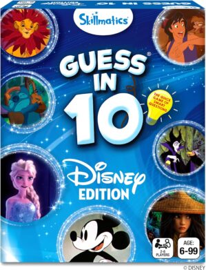 Skillmatics Collectible Card Game – Guess in 10 Disney, Stocking Stuffers, Perfect for Kids, Teens, Adults Who Love Board Games, Cinderella, Mickey Mouse, Gifts for Ages 6, 7, 8, 9 and Up