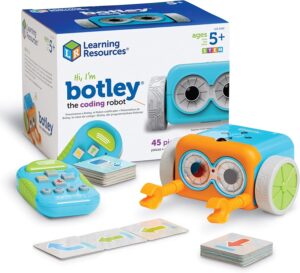 Learning Resources Botley The Coding Robot – 45 Pieces, Ages 5+ Screen- Free Coding Toys, Coding STEM Toy for Kids, Coding for Kids
