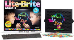 Lite Brite Classic, Favorite Retro Toy – Create Art with Light, STEM, Educational Learning, Holiday, Birthday, Gift, Boys, Kid, Toddler, Girls Age 4+
