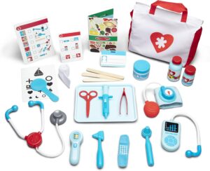 Melissa & Doug Get Well Doctor’s Kit Play Set – 25 Toy Pieces – Doctor Role Play Set, Doctor Kit For Toddlers And Kids Ages 3+