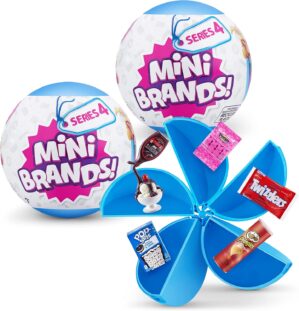 5 Surprise Mini Brands Series 4 by ZURU Amazon Exclusive Mystery Real Miniature Collectible Toy Capsule for Kids, Teens, and Adults (Pack of 2)