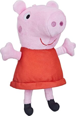 Peppa Pig Toys Giggle ‘n Snort Plush Doll, Interactive Stuffed Animal with Sound Effects, Preschool Toy for Kids Ages 12 Months and Up 7.5 Inch