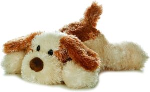 Aurora® Adorable Mini Flopsie™ Scruff™ Stuffed Animal – Playful Ease – Timeless Companions – Brown 8 Inches