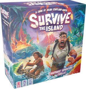 Survive The Island Board Game (2024 Edition) – Thrilling Escape Adventure with New Monsters! Fun Strategy Game for Kids & Adults, Ages 8+, 2-5 Players, 45 Minute Playtime, Made by Zygomatic