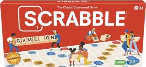 Hasbro Gaming Scrabble Board Game,Word Game for Kids Ages 8 and Up,Fun Family Game for 2-4 Players,The Classic Crossword Game