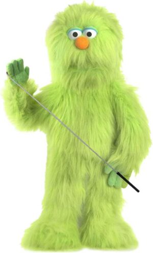 30″ Green Monster Puppet, Full Body Ventriloquist Style Puppet