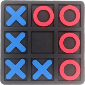 Tic Tac Toe Board Game,Tic Tac Toe Family Game, Classic Board Game, Classical Family Board Game,Children’s Tic Tac Toe Game, Plastic tic tac Toe Game, Board Size 15 X 15 cm