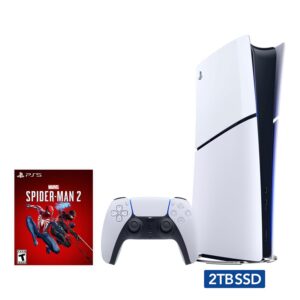 2023 New PlayStation 5 Slim Upgraded 2TB Disc Edition Marvel Spider-Man 2 Bundle – White, Slim PS5 2TB PCIe SSD Gaming Console [video game] [video game] [video game] [video game] [video game] [video game] [video game] [video game] [video game] [video game]