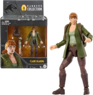 Mattel Jurassic World Hammond Collection Character Action Figure, Claire Dearing Articulated Collectible Toy in 3.75-inch Scale