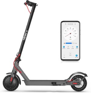 Hiboy S2/S2R Plus Electric Scooter, 8.5″/9″ Tires, Up to 17/22 Miles Range, 350W Motor & 19 MPH Portable Folding Commuting Electric Scooter for Adults with Double Braking System and App