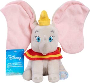 Disney Peek-A-Boo 10.5-inch Dumbo Interactive Plush Stuffed Animal, Elephant, Soft Fabric, Kids Toys for Ages 2 Up by Just Play