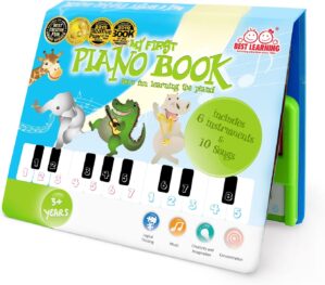 BEST LEARNING My First Piano Book – Educational Musical Toy for Toddlers Kids Ages 3-5 Years – Ideal 3, 4 Year Old Boy or Girl Birthday Present