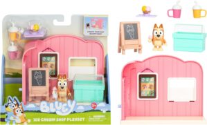 Bluey Mini Playsets Ice Cream Shop Playset | Includes Articulated Bingo Figure and Accessories