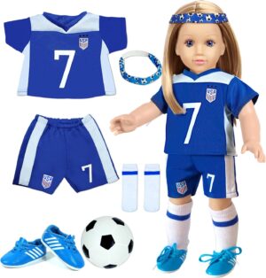 18 inch Doll Clothes Accessories -Compatible with18 Inch Girl Dolls (Sports)