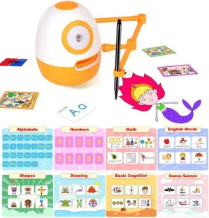 Genius Kit Learning Robot Toys for Kids 3-5,6 7 8 Year Old Girls Boys Birthday Gift Presents,Teach Preschool Kindergarten Math,Words,Spelling,Drawing