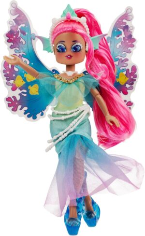 Royale High 9” Fashion Doll – Mermia The Water Fairy, Wave 1, Series 1 – Fairy Journal, Comb, and Virtual Item Code Included – Ages 5+