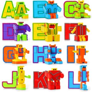Alphabet Robots Toy for Kids ABC Learning Education Preschool Toys 26 Pieces/Gift Box