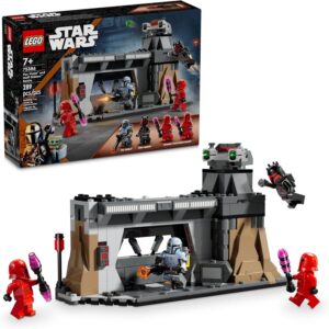 LEGO Star Wars: The Mandalorian Paz Vizsla and Moff Gideon Battle, Fun Building Set for Kids, Collectible Star Wars Toy with 4 Minifigures, Star Wars Birthday Gift for 7 Year Old Boys and Girls, 75386