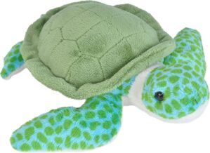 Wild Republic Sea Turtle Plush, Stuffed Animal, Plush Toy, Gifts for Kids, Sea Critters, 8″