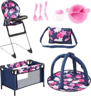 Bayer Travel Bed Doll Accessory Set 9 in 1
