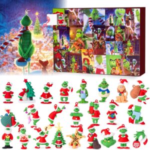 Christmas Advent Calendar 2024,Christmas Vacation Countdown Calendars,Christmas Tree Ornaments Gifts with 24 pcs Collectible Doll Figures for Kids and Adults