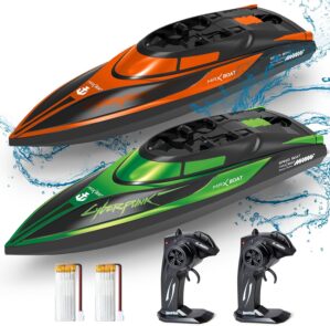 RC Boat for Kids Remote Control Boats 2 Pack Toys Waterproof with Rechargable Battery Boat for Pools Lakes Play Gifts Boys Girls Adults