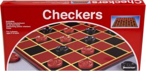 Pressman Checkers — Classic Game With Folding Board and Interlocking Checkers, 2 Players