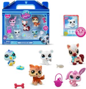 Littlest Pet Shop – Winter Besties Collector Set – LPS Gen 7, Authentic Mystery Figures, Surprise Collectible Kidult Toy, Girls, Boys, Kids, Tweens Ages 4+