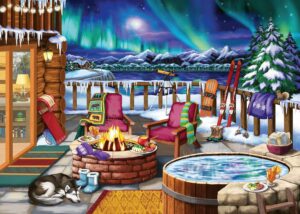 Ravensburger Northern Lights Puzzle – 500 Piece Large Format | Vivid Imagery | Easy-to-Handle Pieces | Ideal for Relaxation and Family Fun | Features Artwork by Nancy Wernersbach