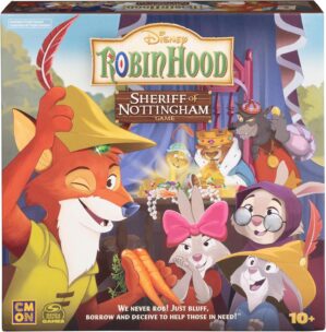 Disney Robin Hood Sheriff of Nottingham Game, Family Board Games, Disney Gifts, Board Games for Family Night, for Adults & Kids Ages 10 and up
