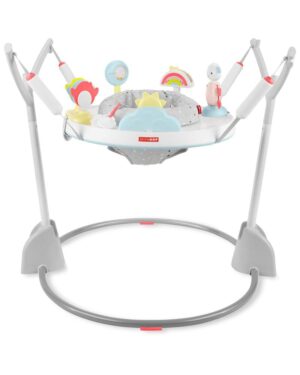 Skip Hop Baby Activity Play Bouncer for Baby Ages 4m+ Silver Lining Cloud, Foldable