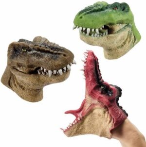 Schylling Dino Hand Puppets (Set of 3)
