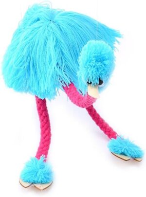HOCHE Toy-Marionette Ostrich (Blue)