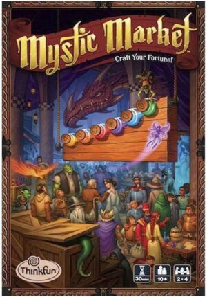 ThinkFun Mystic Market Strategy Card Game | for 2-4 Players | Ideal for Ages 10 and Up | Fast-Paced Fun for Families and Gamers | Enhances Strategy and Math Skills