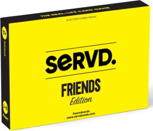 SERVD – Friends Edition – The Hilarious Real-Life Party Card Game for Adults | Injects Fun & Strategy into Time Spent with Friends & Family for Games Night, Parties & Vacations