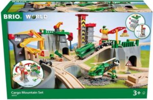 BRIO World 36010 Cargo Mountain Set | 49 Piece Wooden Train Set Toy for Kids Age 3 & Up | Dynamic Play Experience | FSC-Certified Materials | Great Addition to Existing Train Sets