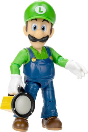 THE SUPER MARIO BROS. MOVIE – 5 Inch Action Figures Series 1 – Luigi Figure with Flashlight Accessory