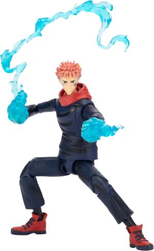 Total Anime Yuji Itadori – 6.5-Inch Scale Figure with Swappable Faceplates, Alternate Hands, and Energy Effects