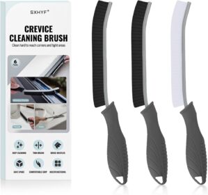 SXhyf Cleaning Brush – Hard Bristle Crevice Cleaning Brush, Multifunctional Gap Scrub Brush, Home Essentials, Bathroom Cleaner Tools for Household Use, Kitchen, Window, Faucets, Toilet, Grout, Car
