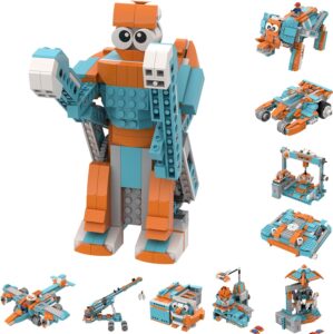 Stocking Stuffers for Kids 8-12 2024, 2024, 389 Pieces Coding Robot Kit, Stem Toys for Kids to Learn Programming, Learning & Education Toys, App & Remote Control Blocks DIY