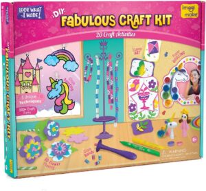 Imagimake Fabulous Craft Kit | Creative Toy and DIY Set for Kids, Arts and Crafts for Kids | Craft Kits for Kids, Gifts for 5 6 7 8 9 10 11 12 Years Old Kids | Christmas Gifts for 6 Year Old Girl