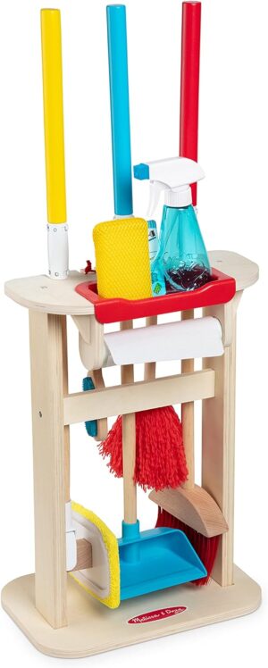Melissa & Doug Deluxe Sparkle & Shine Cleaning Play Set (11 Pieces) – FSC Certified