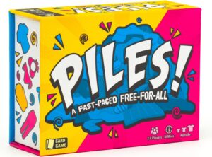 Piles – Card Games – Family Games – for Kids 8 and Up – Games for Adults – Family Game Night – Travel Games – Party Games – Memory Games – 10 Mins
